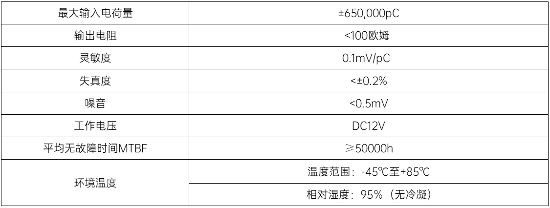 電荷放大器參數(shù)